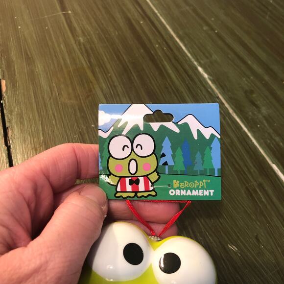 Hello Kitty And Friends Sanrio NEW Keroppi Ornament Shatterproof - Picture 3 of 4